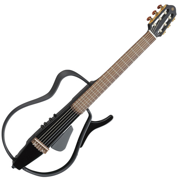 DISC Yamaha SLG110N Silent Guitar, Black Metallic at Gear4music