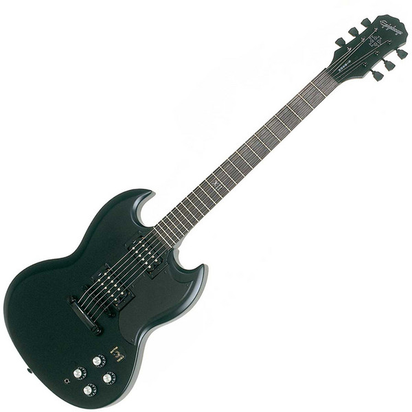 DISC Epiphone SG Goth G-400 Electric Guitar, Black Satin at Gear4music