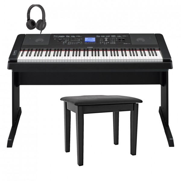 Yamaha DGX 660 Digital Piano with Stand Package, Black at Gear4music