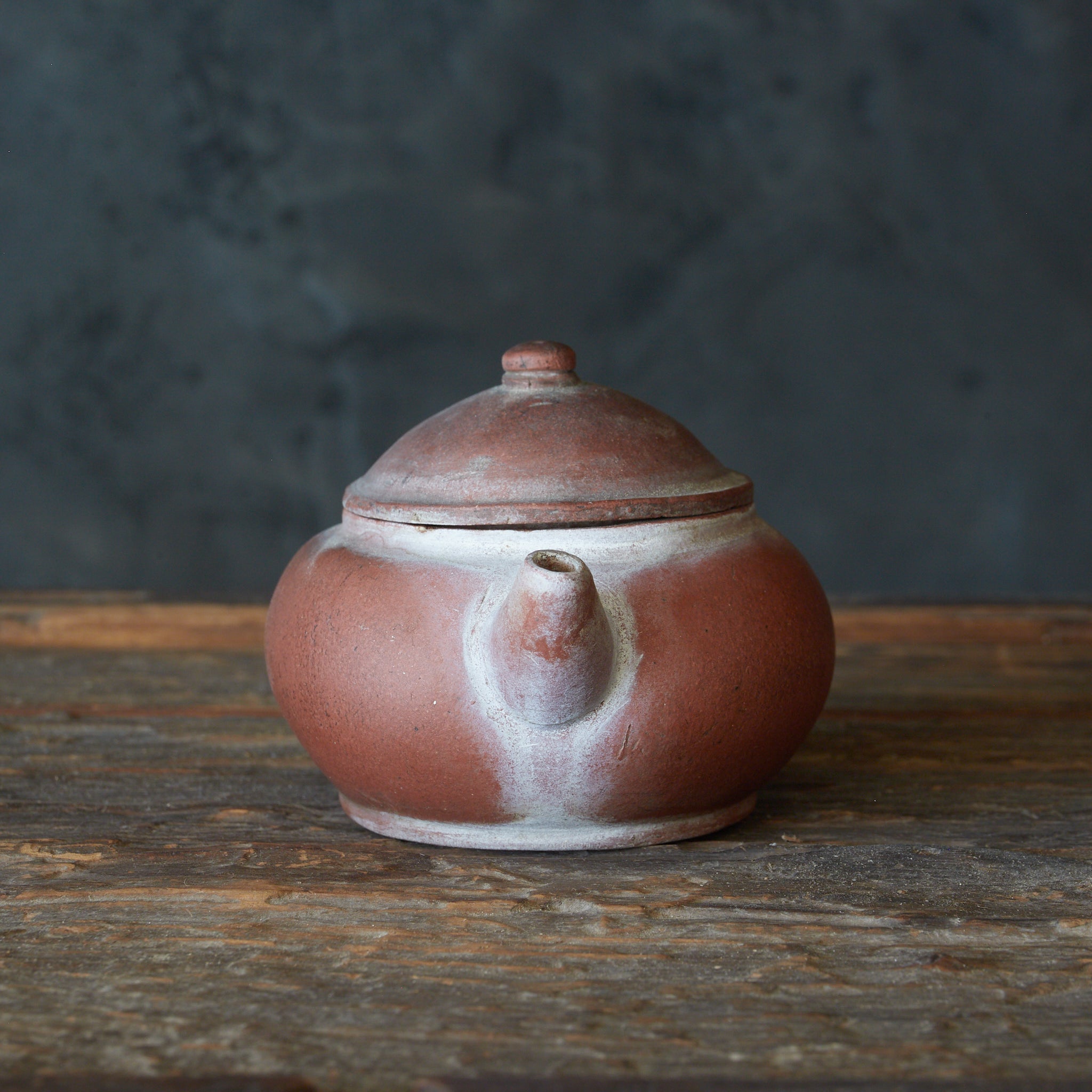 清代 朱泥水平壺（急須）（1616–1911CE） | 入蘆花（ロカニイル）