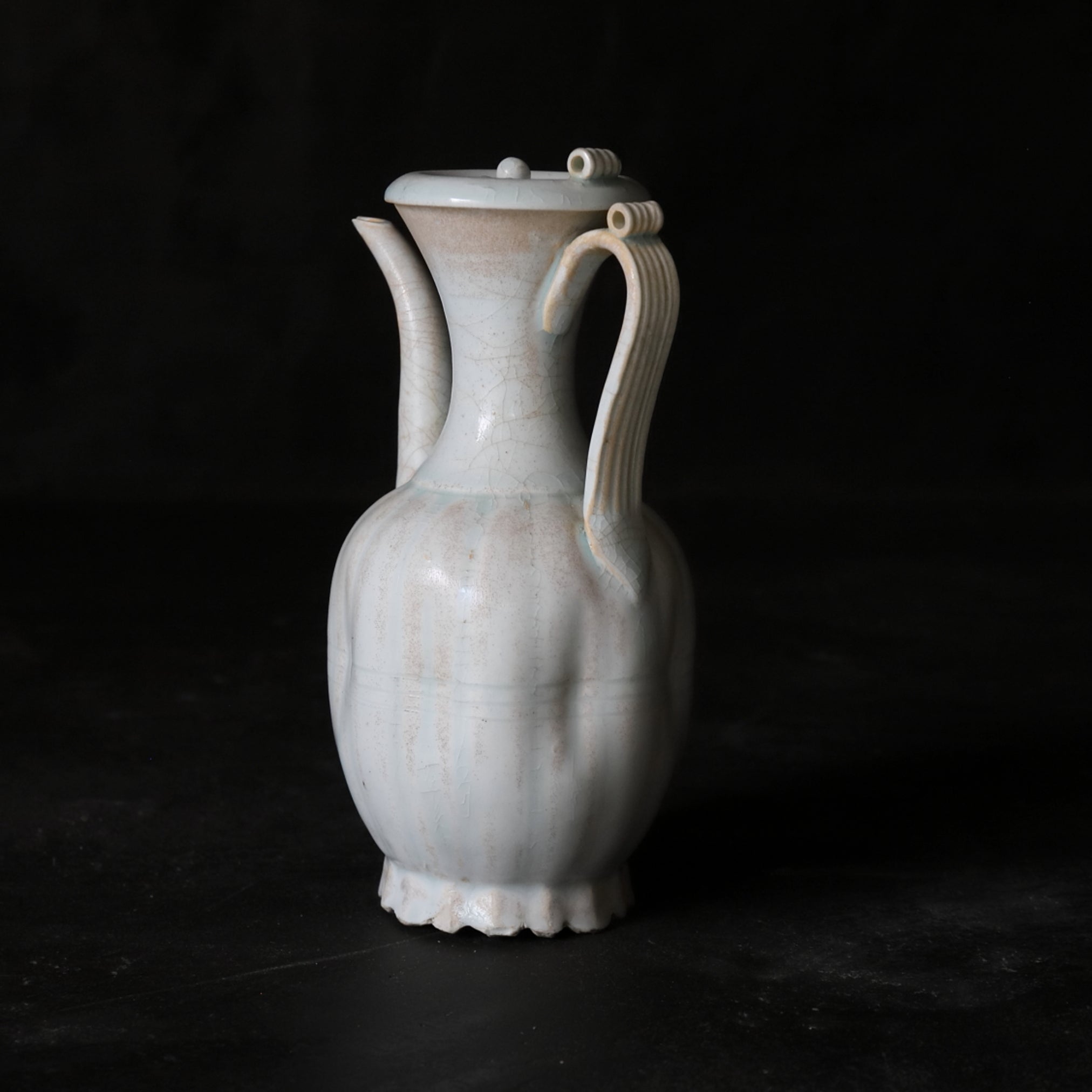 宋代 青白磁 瓜形水注（960–1279 CE） | 入蘆花（ロカニイル）