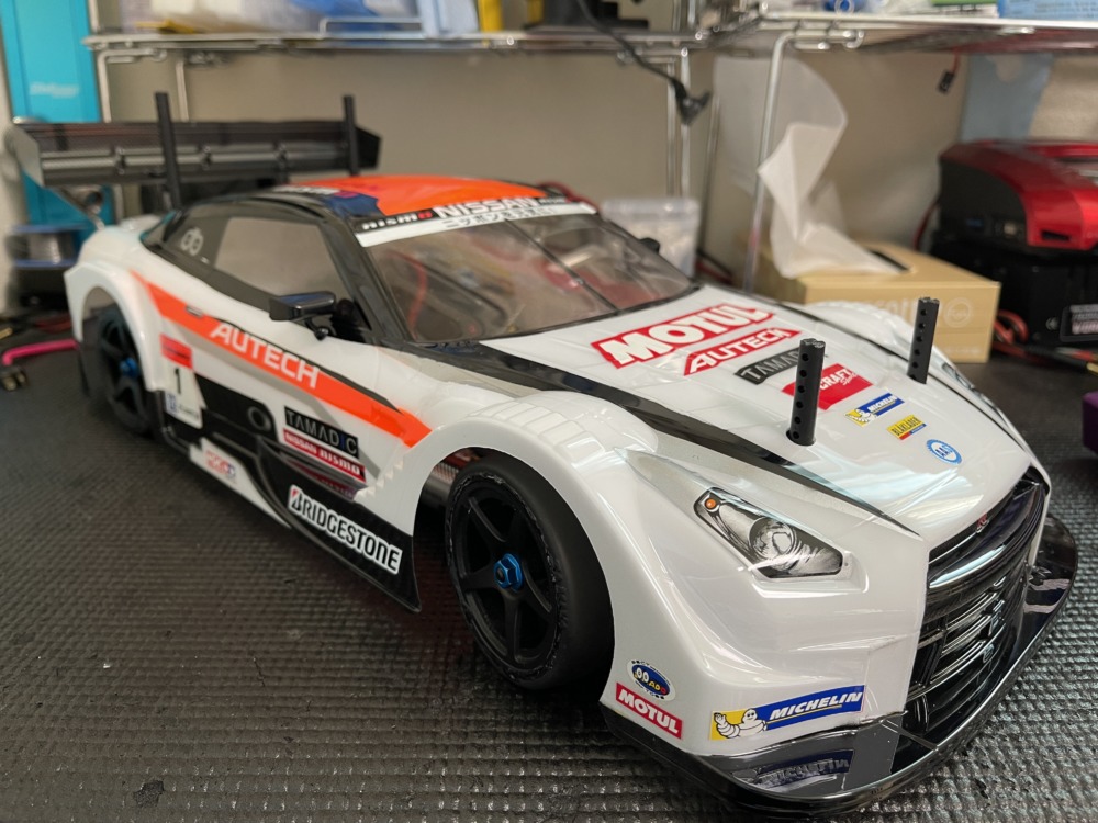 タミヤ MOTUL AUTECH GT-R ボディ ガンメタ Tamiya Rc Motul Autech Gt