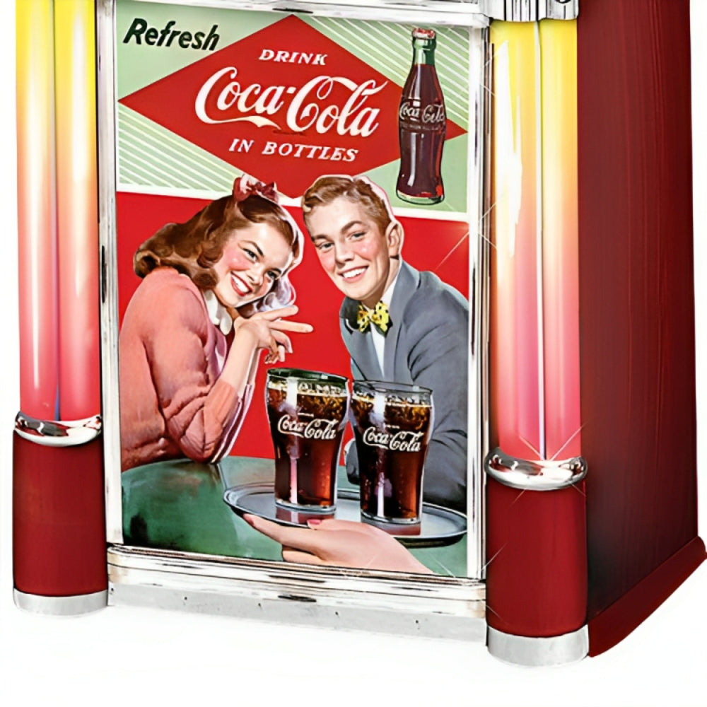 The Bradford Exchange COCA-COLA Color-Changing Jukebox Sculpture