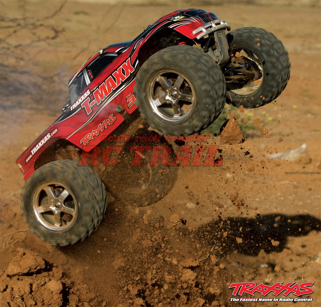 トラクサス T-Maxx 3.3 レッド 4WD RTR エンジンモンスタートラック