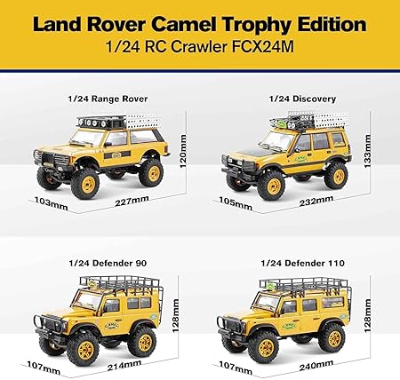 FMS 1:24 FCX24M ランドローバー レンジローバー キャメル トロフィー