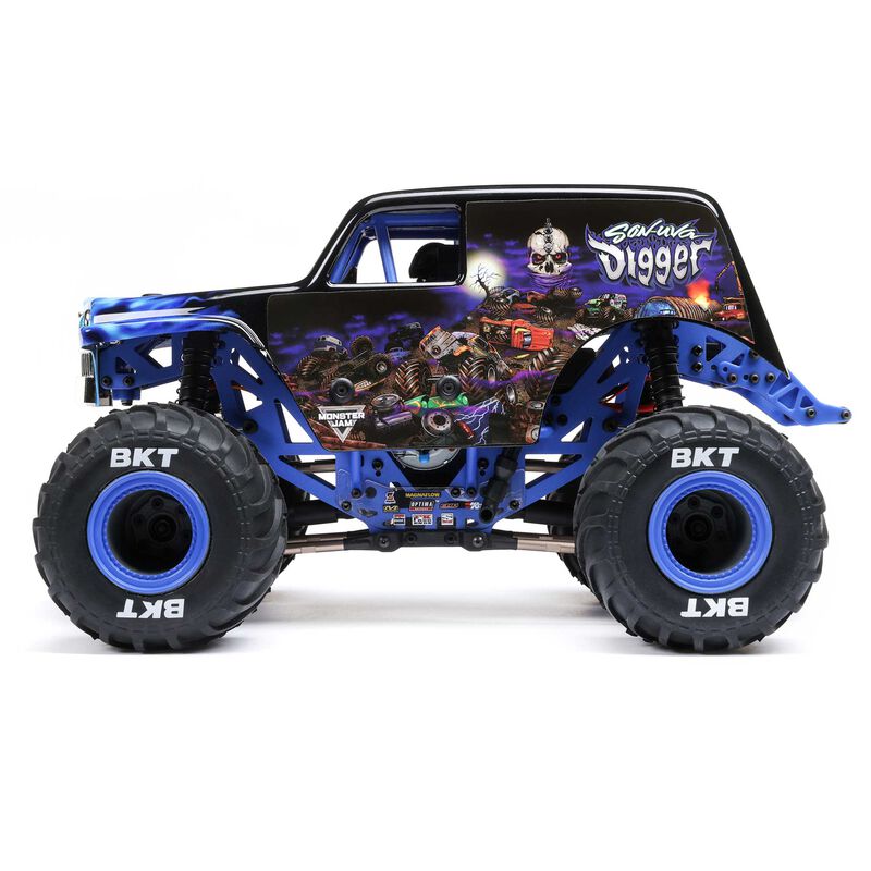 LOSI 1/18 ミニ LMT 4X4 モンスター トラック RTR、Son-Uva Digger