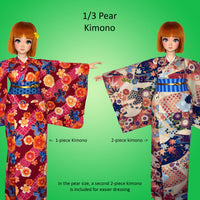 1/3 Smart Pear Vinyl BJD Dolls - Japanese Kimono: Yukata, Furisode