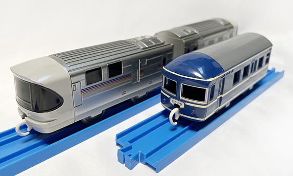 カシオペア」E26系と20系！新旧固定編成客車のプラレール 実は意外な