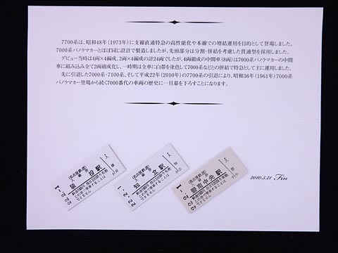 0818.【名鉄】7700系さよなら記念乗車券: Kaz-T's Museum 『蒐集鉄の記録』