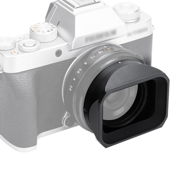 JJC LH-JXF27II Bayonet Metal Square Lens Hood for Fujifilm XF 27mm
