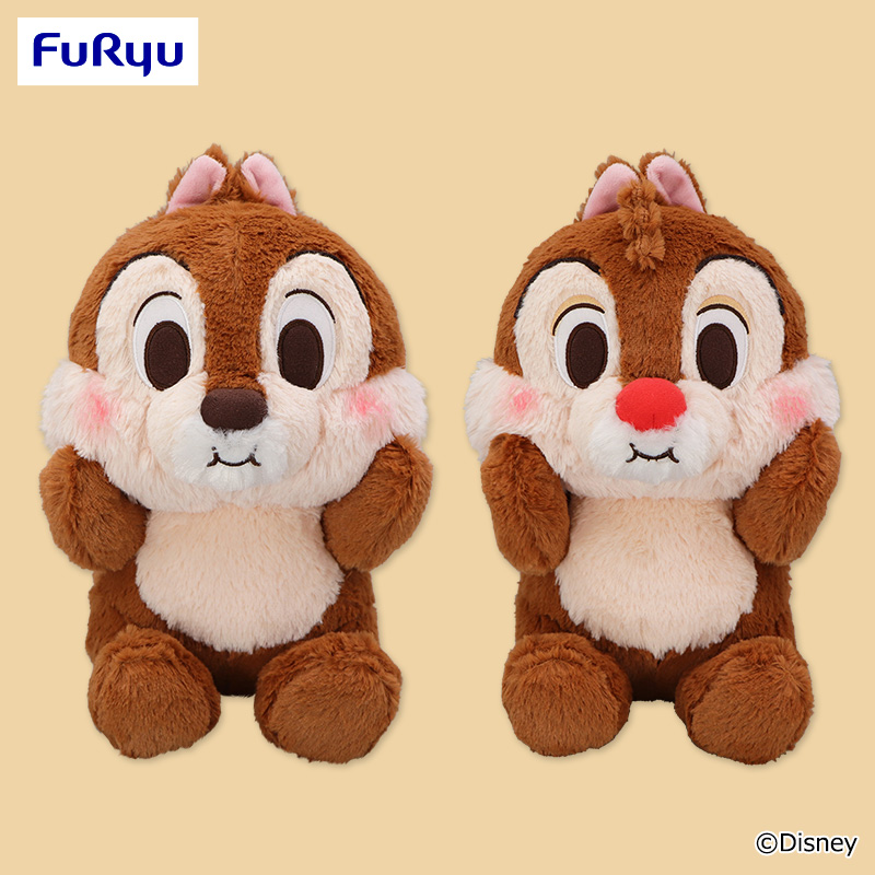 プライズ情報】チップ＆デール FukuFuku ほっぺぷっくりBIGぬいぐるみ