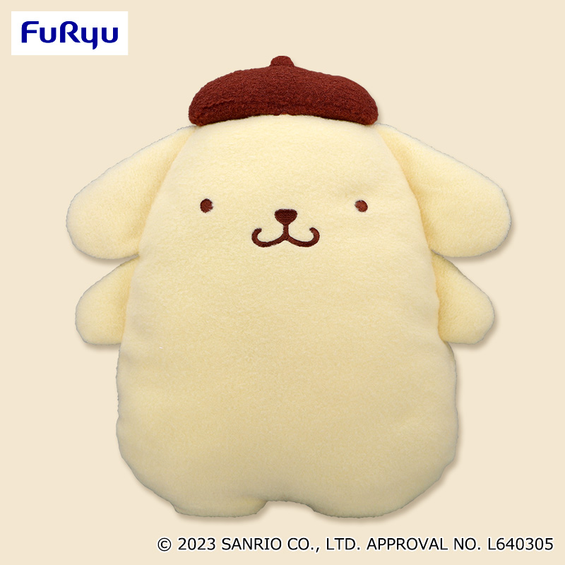 プライズ情報】ポムポムプリン ふわもこワッペンBIGぬいぐるみ