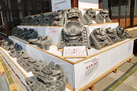 ≪ 戒光寺 ≫ 江戸時代から本堂を守護する屋根の「 鬼瓦 」特別鑑賞