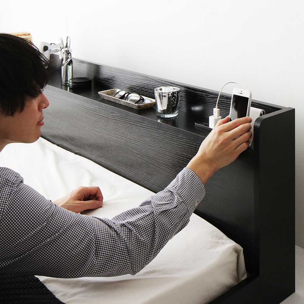 棚付きすのこローベッド 『Etany エタニー』 /シンプルモダン