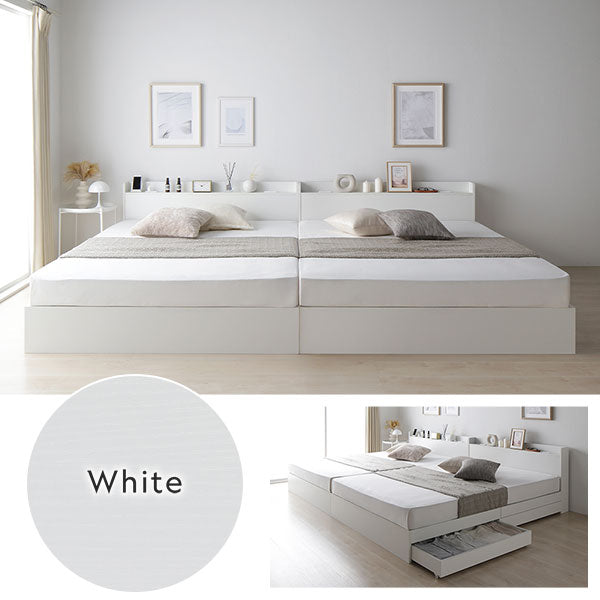 引き出し収納付きベッド『Absol アブソル』2台セット/ 最大幅は280cm