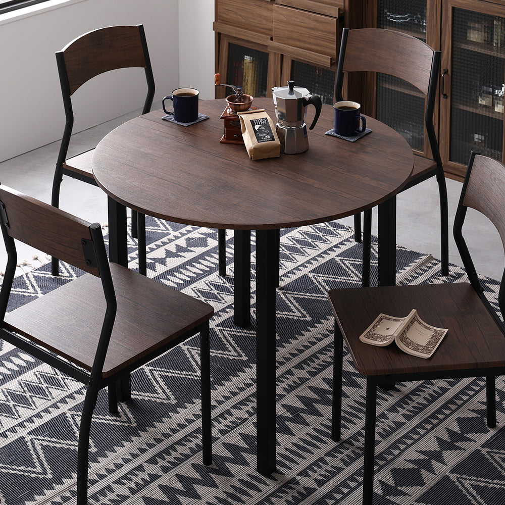 円形ダイニングテーブル/直径90cmのコンパクトなダイニングテーブル