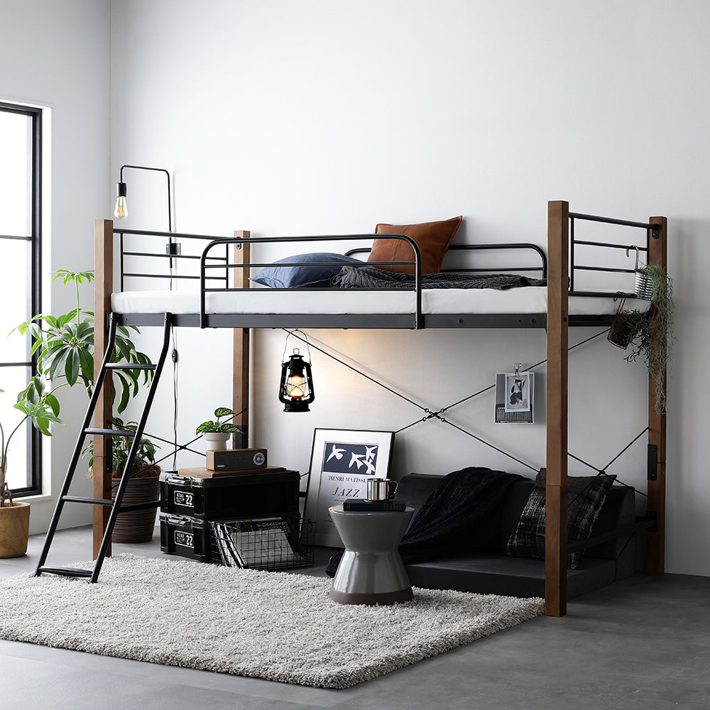 ロフトベッド（シングル/ブラウン） – RASIK（ラシク）家具