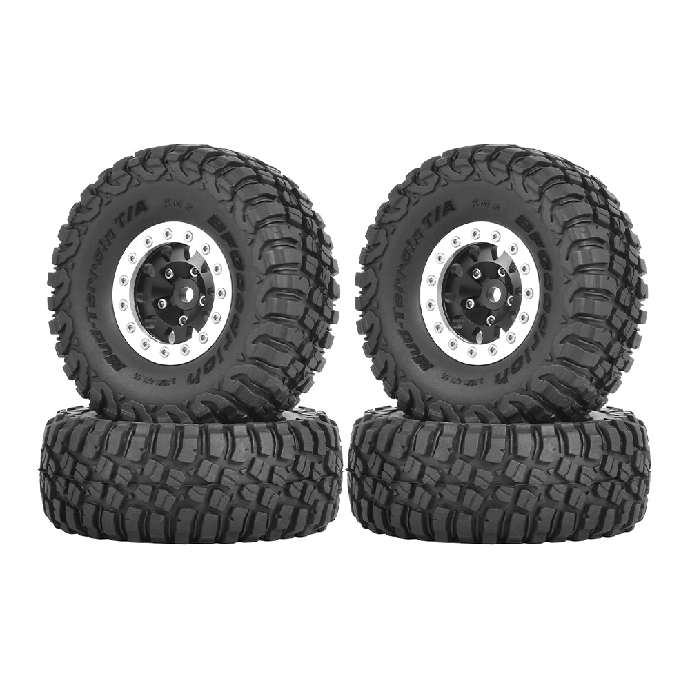 問屋ワールド】クローラーRC用1.55インチアルミ製ビードロックホイール