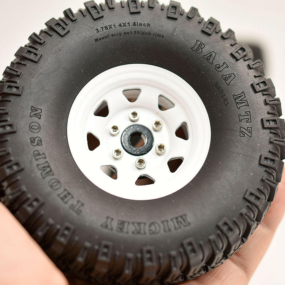 問屋ワールド】クローラーRC用1.55インチスチール製ビードロック