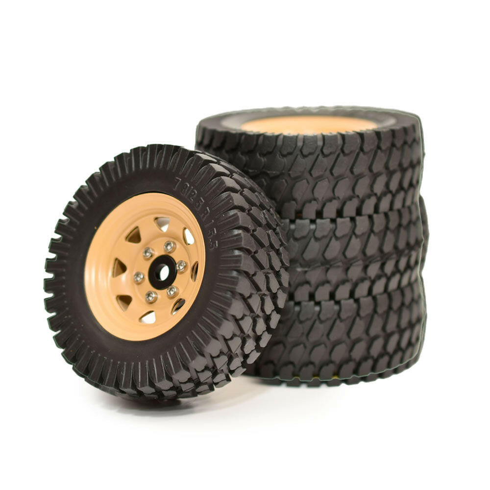 問屋ワールド】クローラーRC用1.55インチスチール製ビードロック