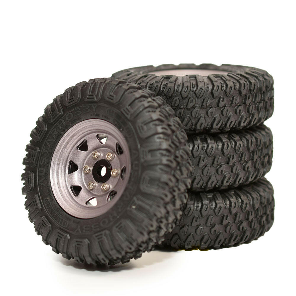 問屋ワールド】クローラーRC用1.55インチスチール製ビードロック