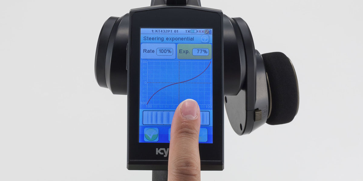 FHS/FHSS 4チャンネル 2.4GHzシステム送信機 Syncro Touch KT-432PT