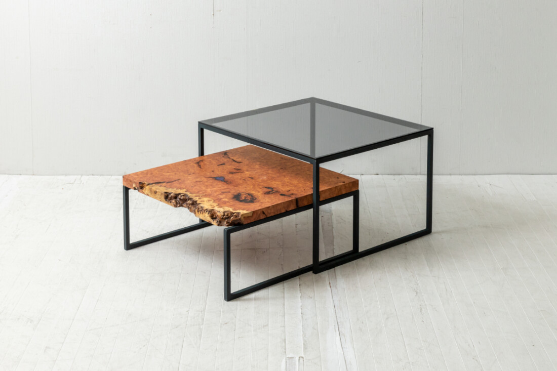 一枚板 一枚板テーブル ラウンジテーブル 花梨 コブ材 ＃003 – 一枚板