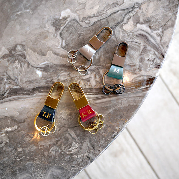 キーリング イニシャルキーホルダー パーソナル 名入れ刻印 – recomma