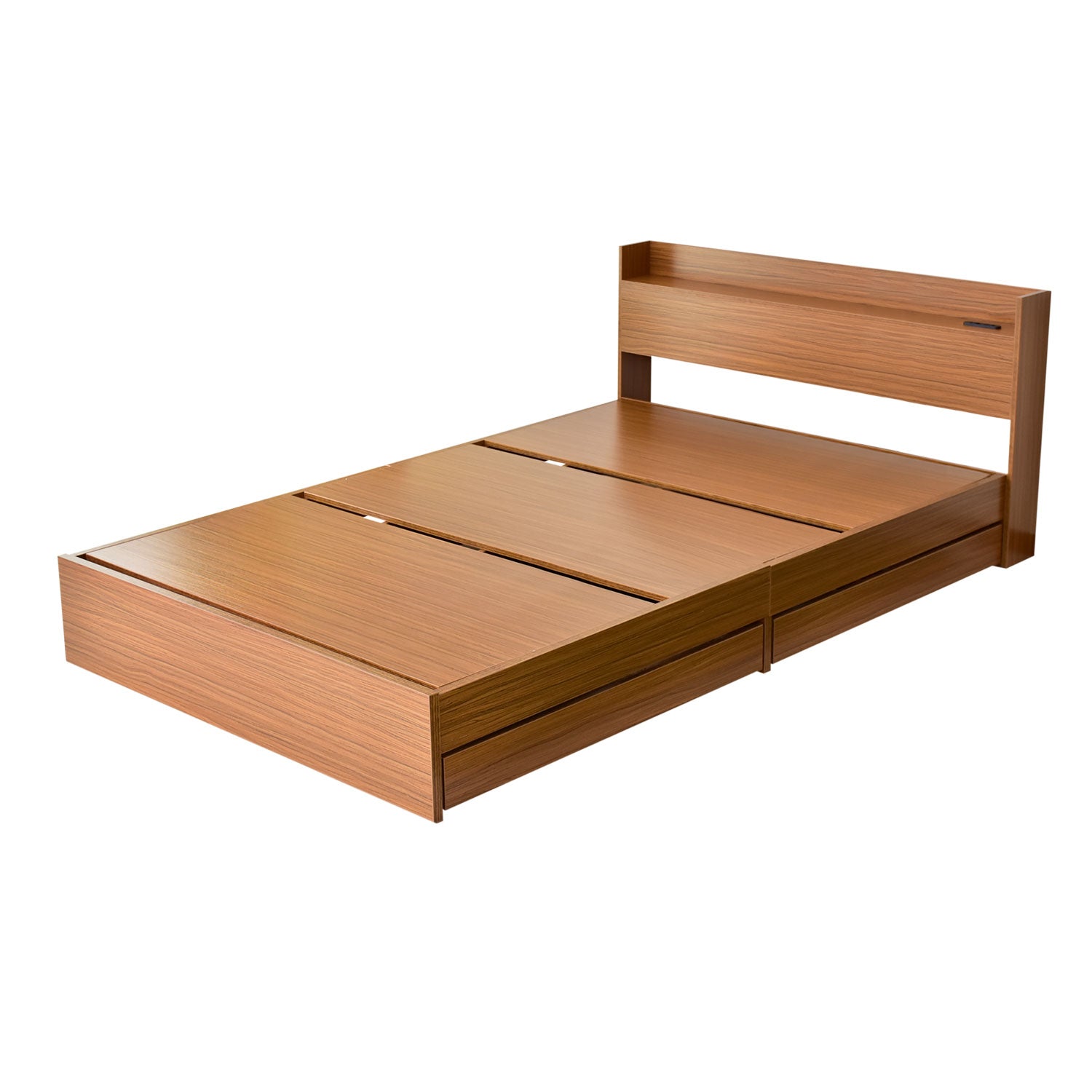 ダブルベッド ベッドフレーム ダブル 収納付き NEWファンシー D