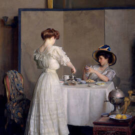 La Belle Fille Painting by Henry Caro-Delvaille - Fine Art America