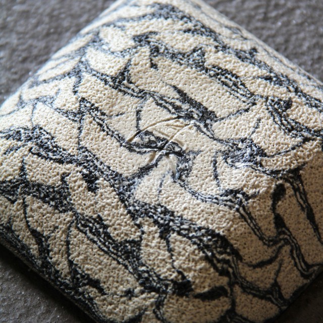 松井 康成 「練上嘯裂銘々皿 5客組」 | 京都祇園の古美術、古陶磁