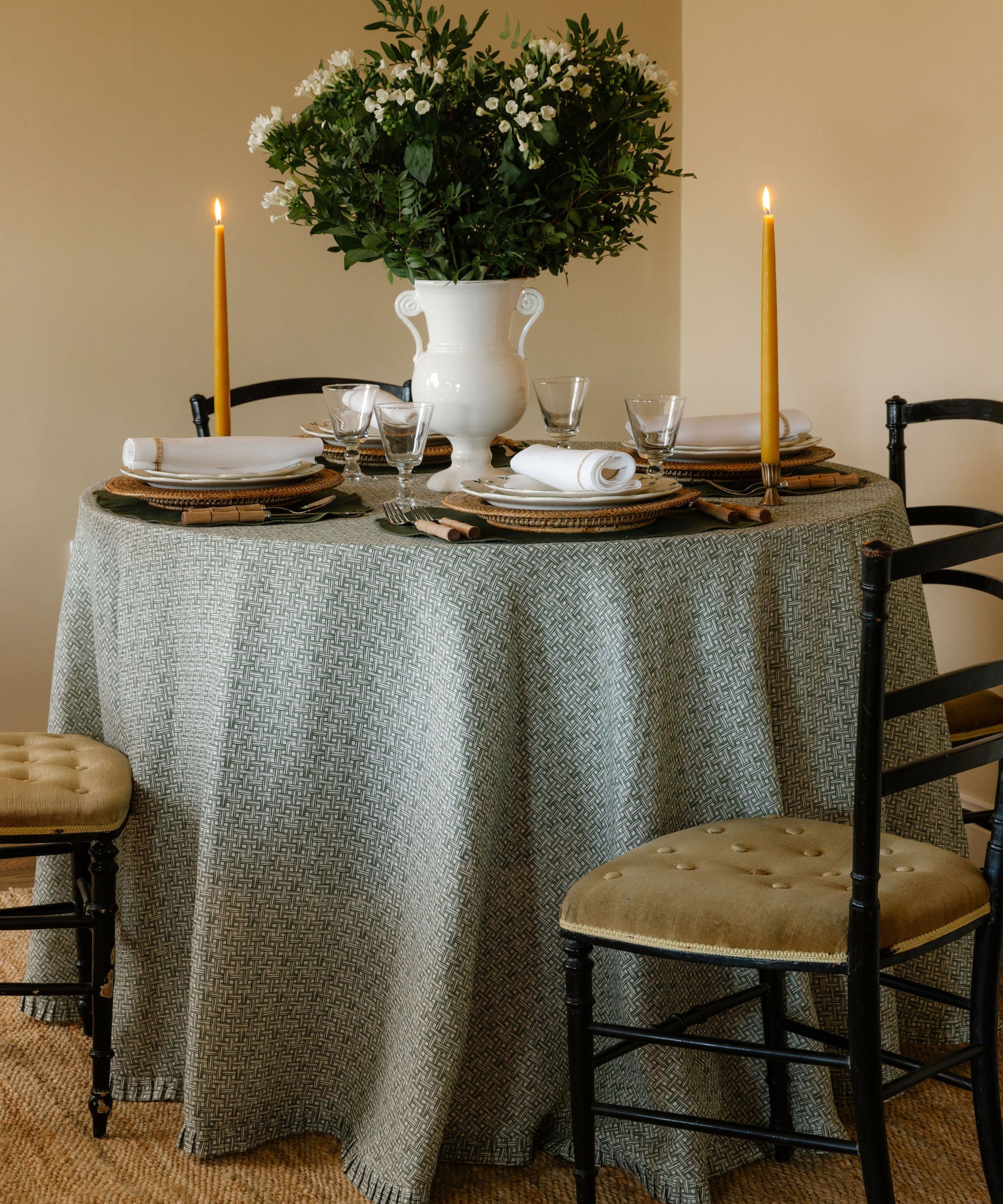 Set of 6 Danish Taper Candles, Cornflower| REBECCA UDALL – Rebecca