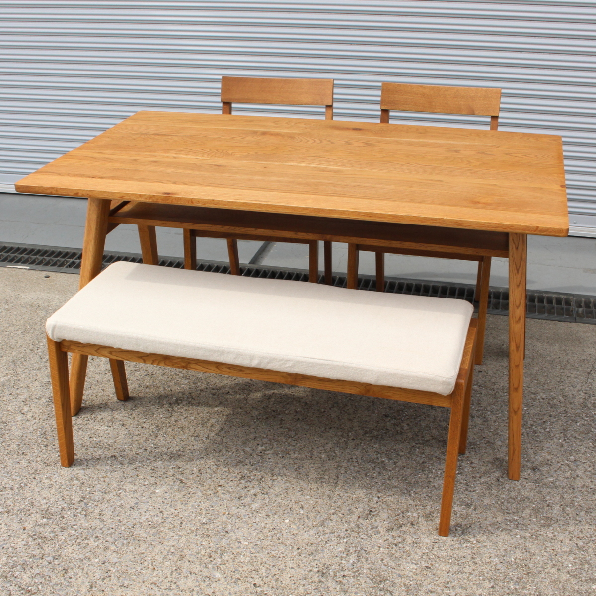 unico ADDAY ダイニングテーブルセット W135cm 4人用 オーク材 ウニコ