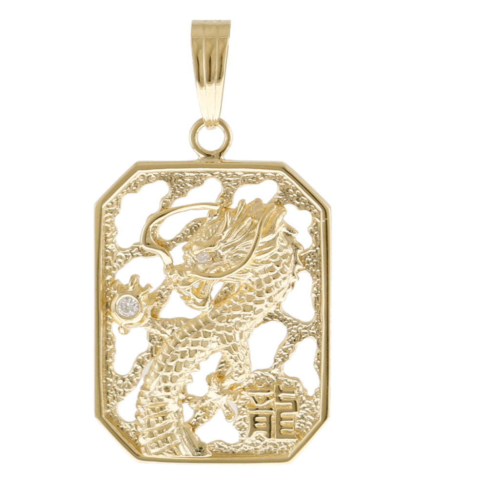 ドラゴン 龍 干支 ペンダントトップ 18金 K18イエローゴールド