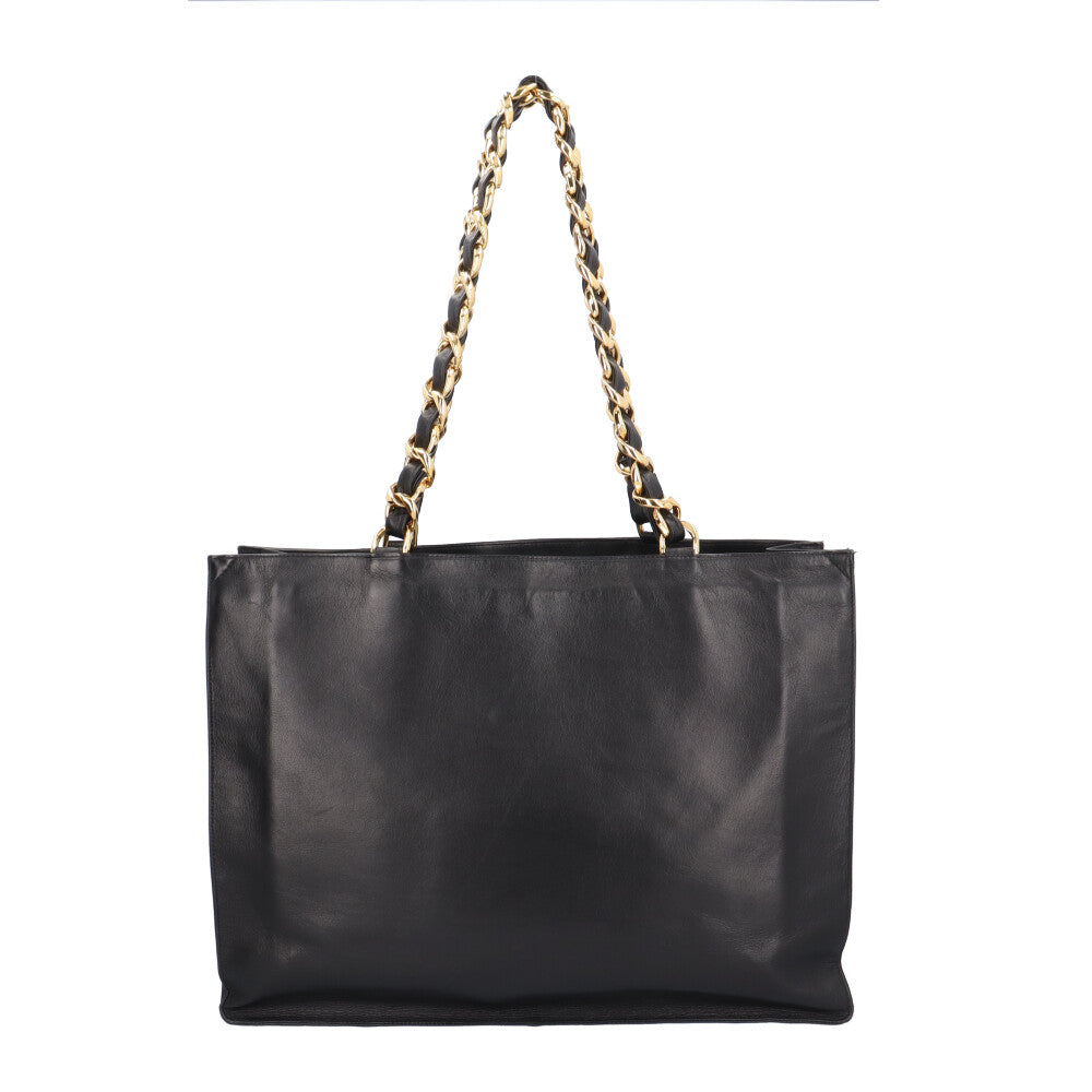 CHANEL シャネル チェーントート ココマーク トートバッグ レザー