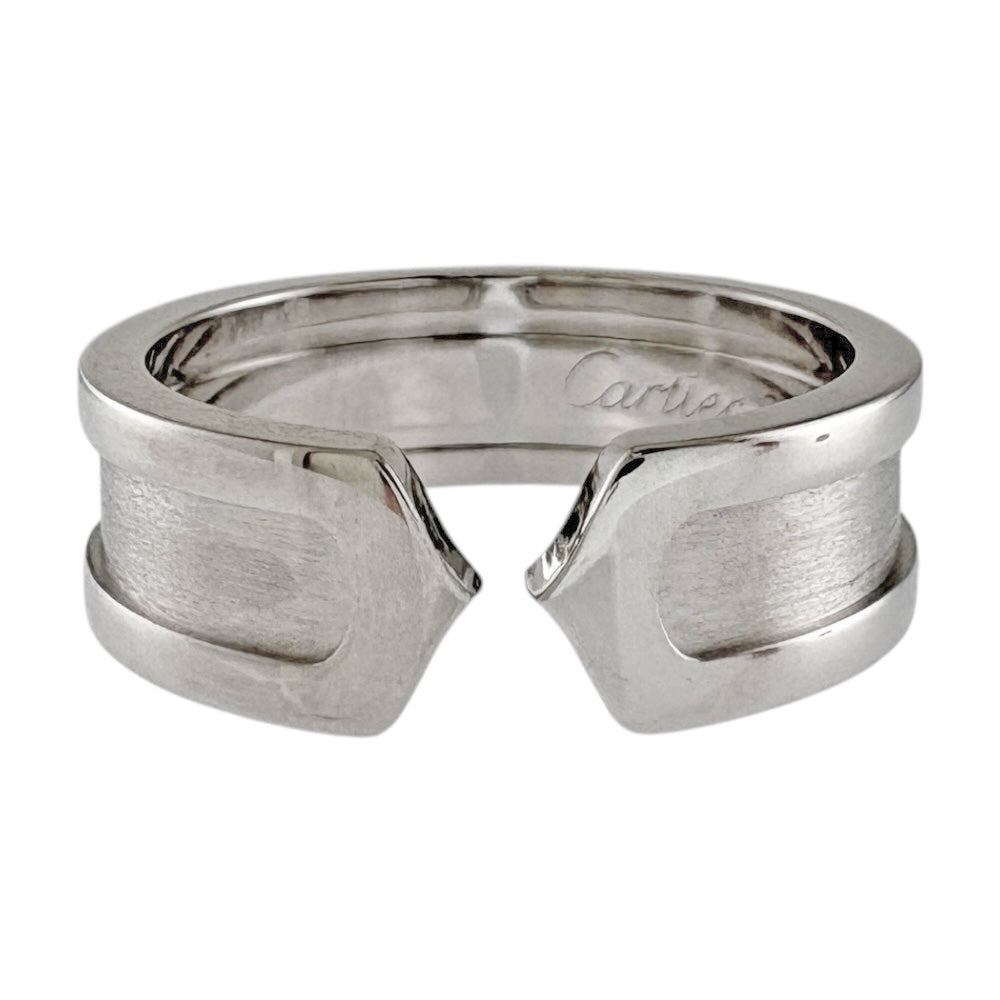CARTIER カルティエ 2C リング 指輪 15号 18金 K18ホワイトゴールド