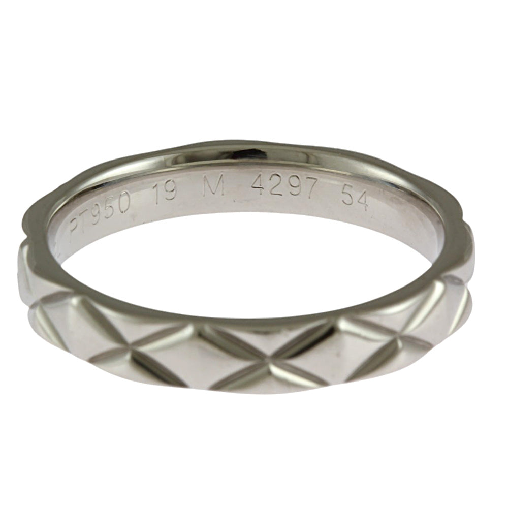 EARLYSUMMER20％】CHANEL シャネル マトラッセ リング 指輪 13号 Pt950