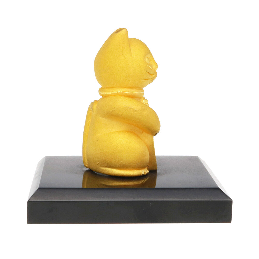 招き猫 まねき猫 純金製 置物 商売繁盛 開店祝い 金運アップ 金運上昇