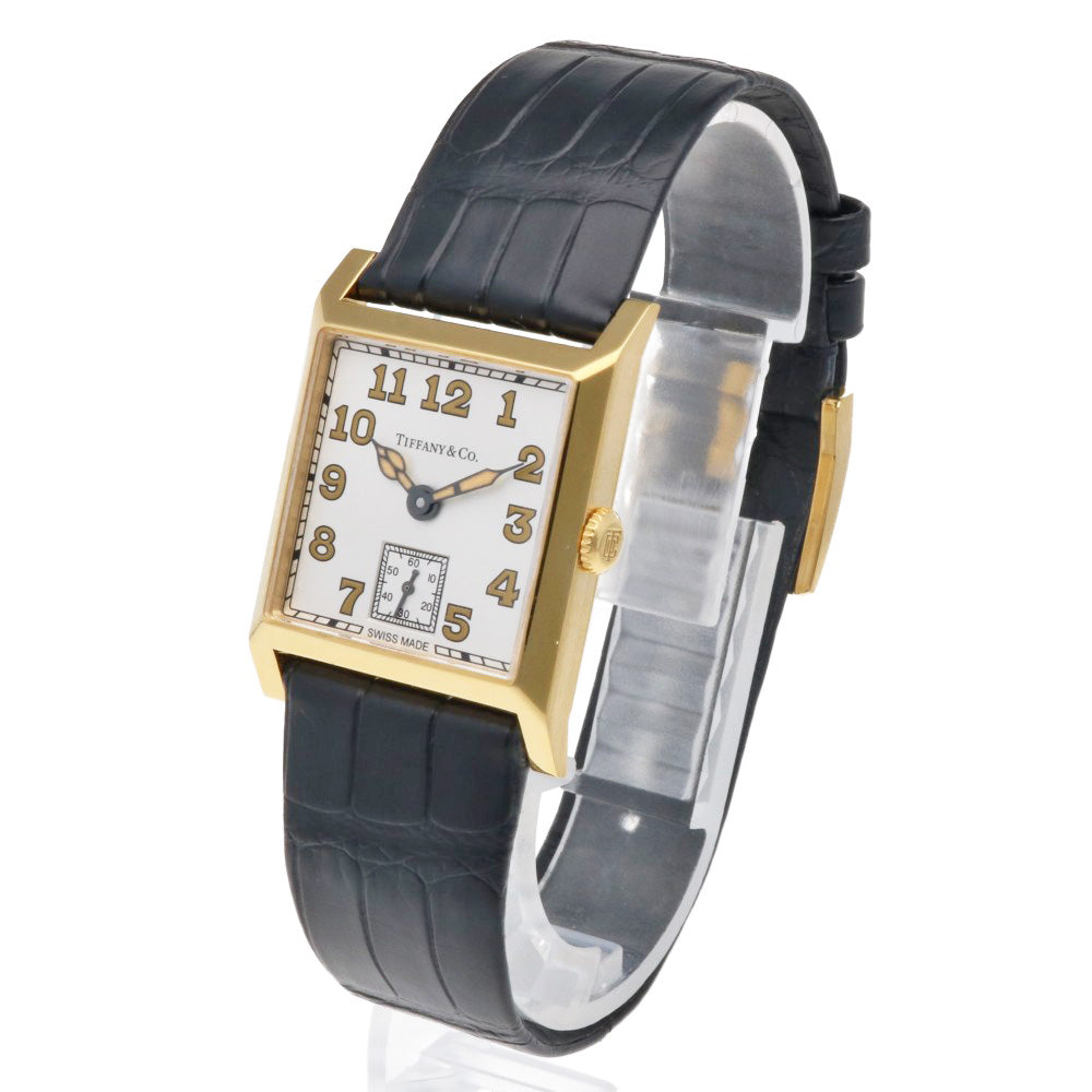 TIFFANY & CO. Tiffany Square Watch 18 Gold K18 Yellow Gold WR5ATM