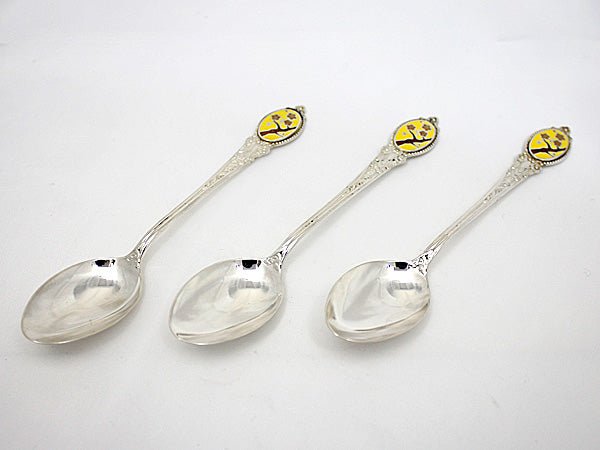 限界値下げ祭】 送料無料 中古 SILVER925 銀製 スプーン 3本セット 梅