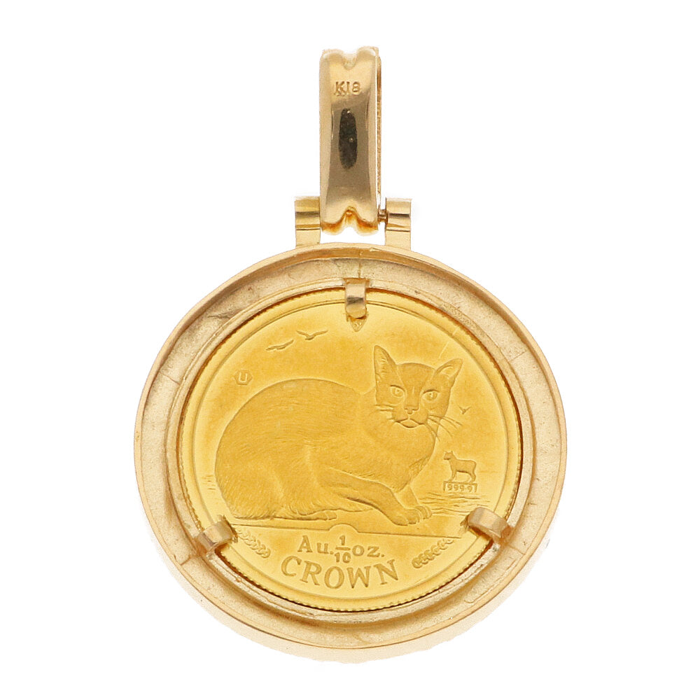 マン島 キャット 1/10オンス 1996 ペンダントトップ コインペンダント