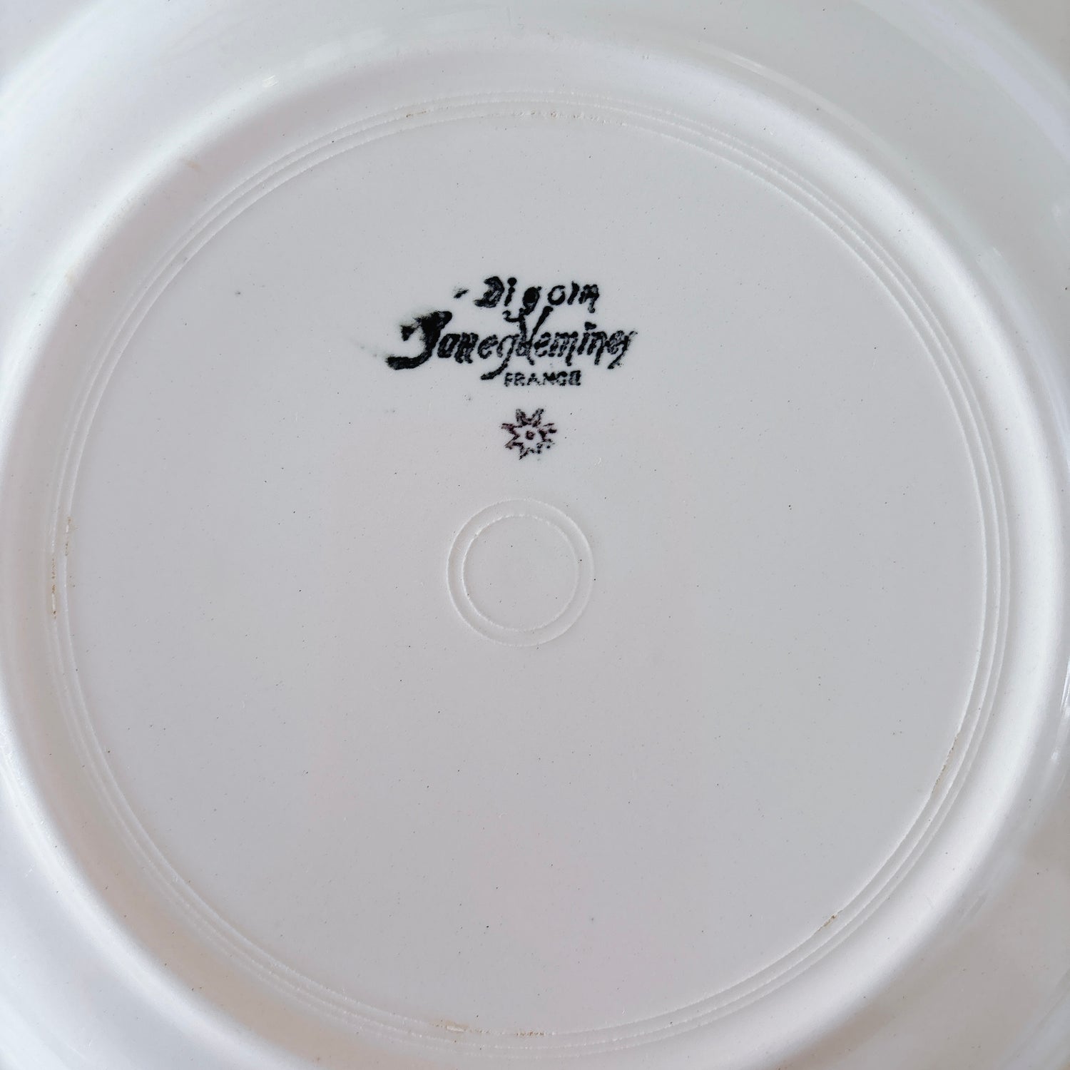 フランス ディゴワン＆サルグミンヌ 花リム スーププレート 深皿