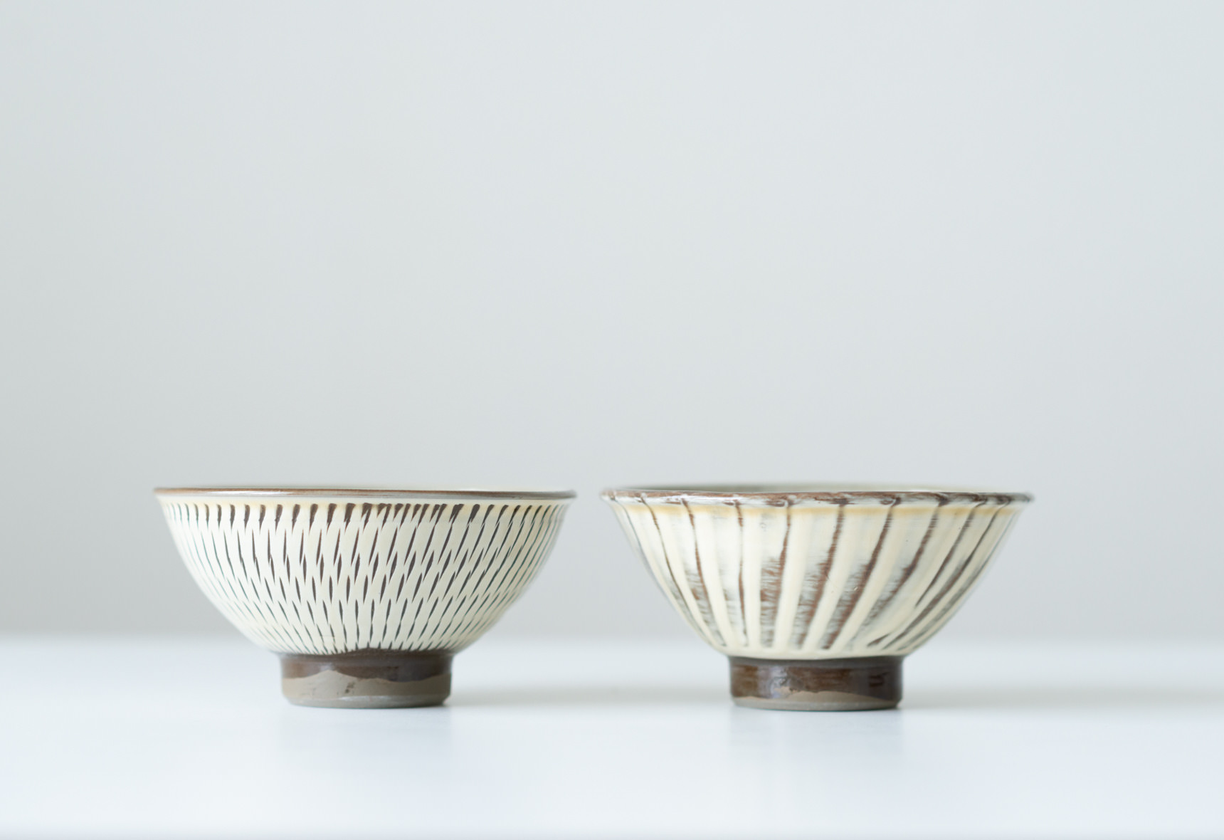 刷毛目 飯碗 小 (白) | オンラインショップ | 生活購買店reed