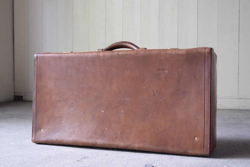 美品 アンティーク 大きいレザートランク | REFACTORY antiques