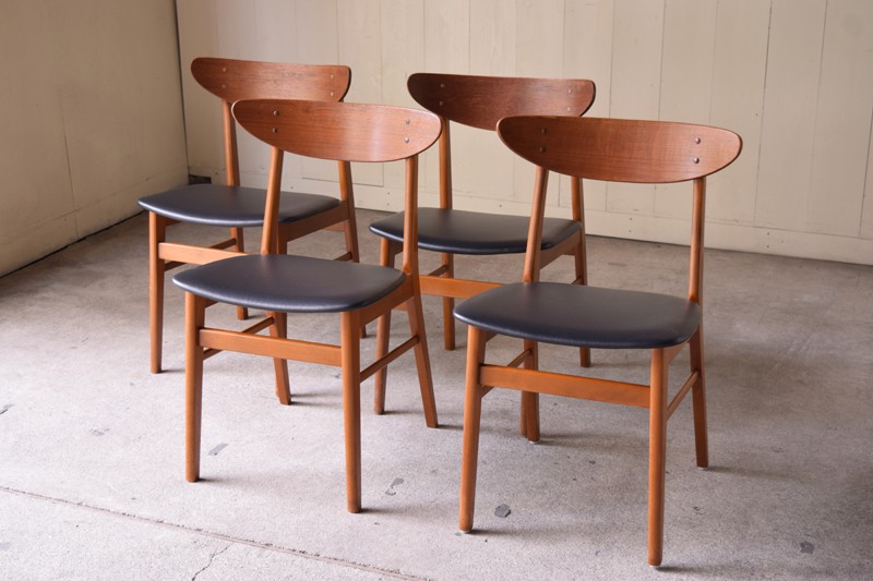 ヴィンテージ デンマーク製 ダイニングチェア セット | REFACTORY antiques