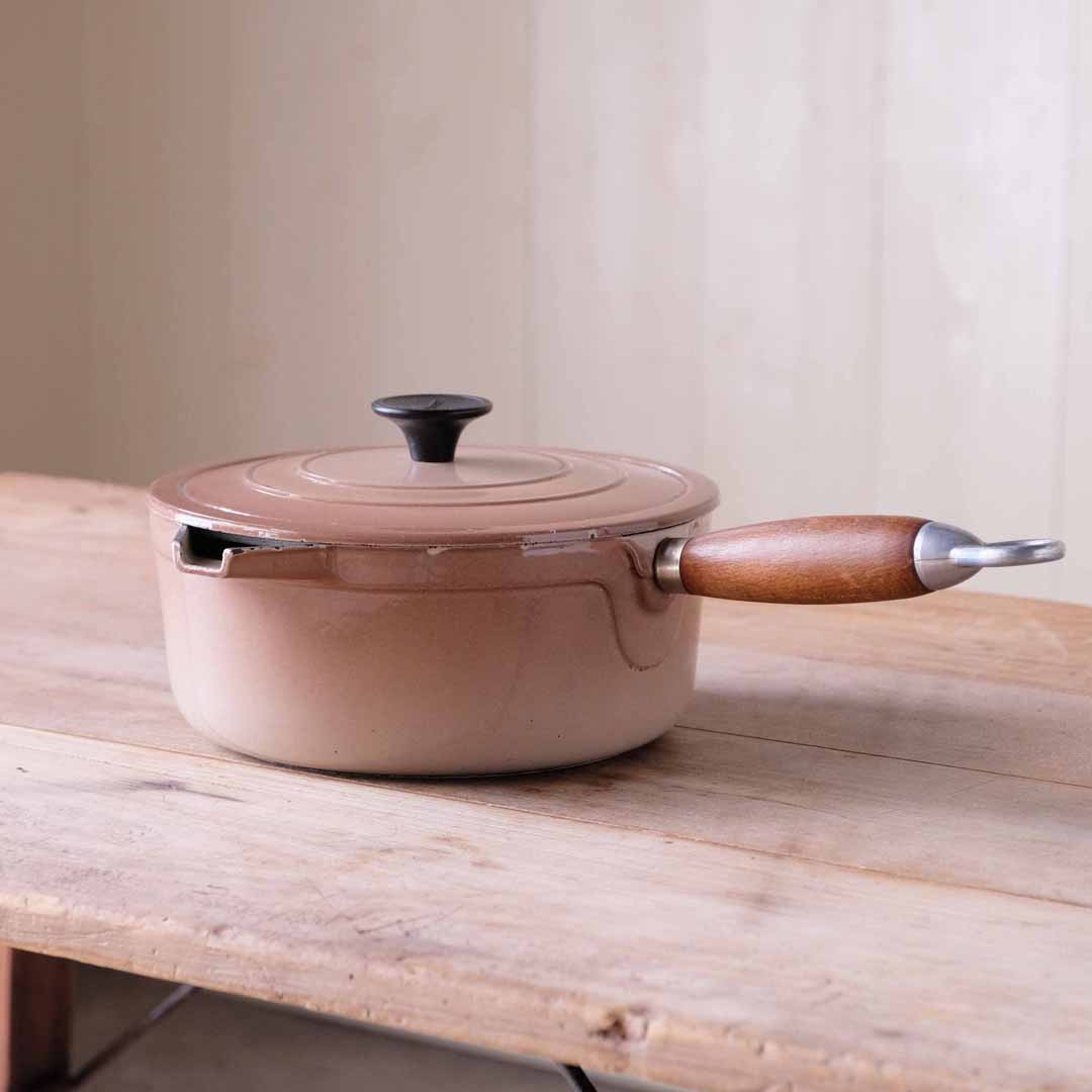 フランスヴィンテージ クーザンス ホーロー片手鍋 | REFACTORY antiques