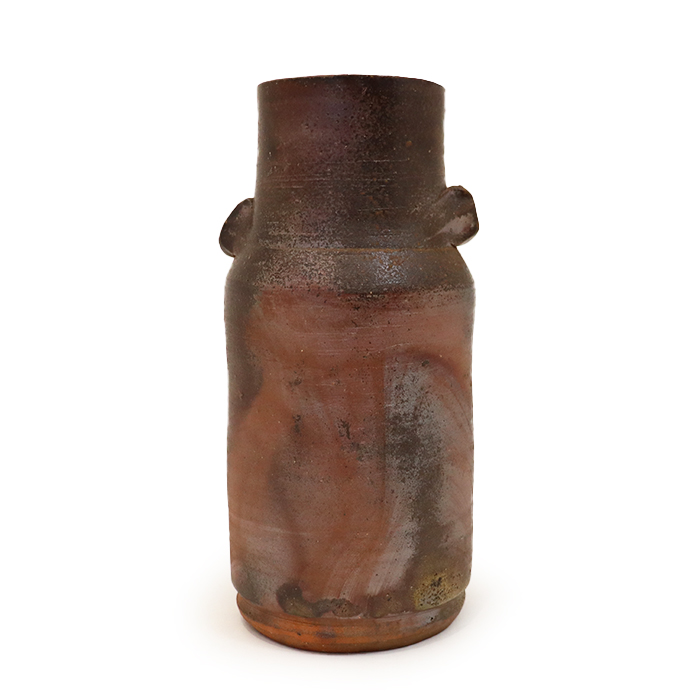 藤原雄(ふじわらゆう) 備前焼 花入 花瓶 共箱付き ブラウン｜Reizm(リズム)