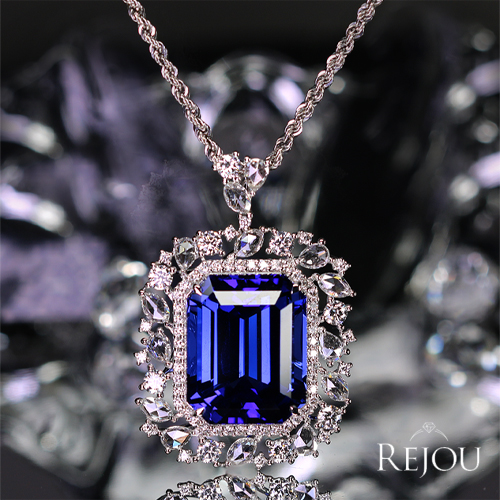 ブルータンザナイト 約30ct ダイヤモンド 3ct ホワイトゴールド