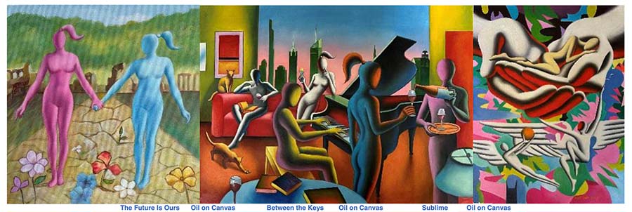 貴重一点物マークコスタビMARK KOSTABI 和紙に直筆デッサン1986 貴重