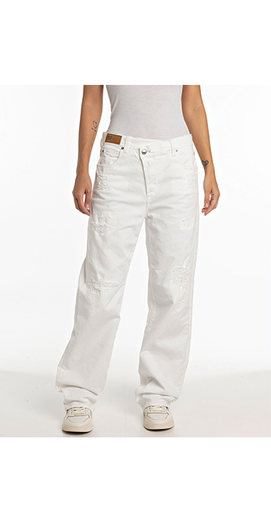 ルーズフィットZEELMAホワイトデニム｜REPLAY リプレイ公式通販サイト